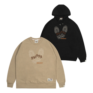 绒帽衫 GRAF原创品牌 印美式 一步一个脚印Hustle鞋 卫衣 24Vol.1