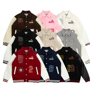 GRAF原创品牌【足球俱乐部】Blokecore花卉天使恶魔皮袖夹克