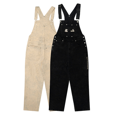 原创背带裤金属背带裤GRAF&WU