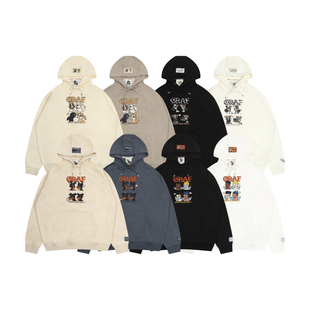 GRAF原创品牌【StreetGossip】第二弹四个系列天使兔杜宾美式帽衫