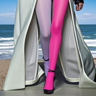 炫彩女 鸳鸯色天鹅绒AB撞色多巴胺穿搭春秋款 森娜 幻彩双生