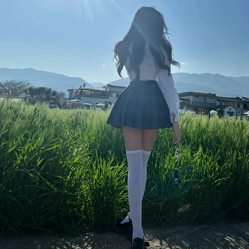 日系jk夏季高筒不透明过膝纯欲半筒袜压力瘦腿天鹅绒诸暨袜子批发,女士内衣/男士内衣/家居服,连裤袜/打底袜,淘宝优惠券,粉丝福利购,淘宝优惠卷