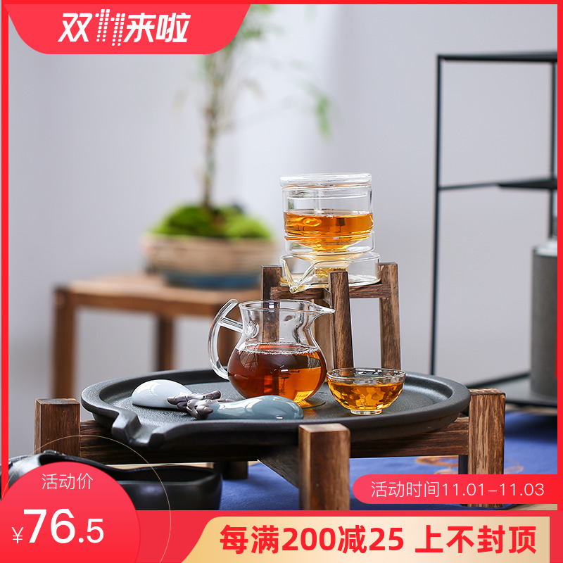 全自动懒人功夫石墨泡茶壶创意简约整套陶瓷玻璃茶具套装家用煮水|msdalam kategori pinggan mangkuk, set teh, Kung Fu teh - dari Buy2taobao.com untuk memberikan perkhidmatan ejen Taobao profesional membeli