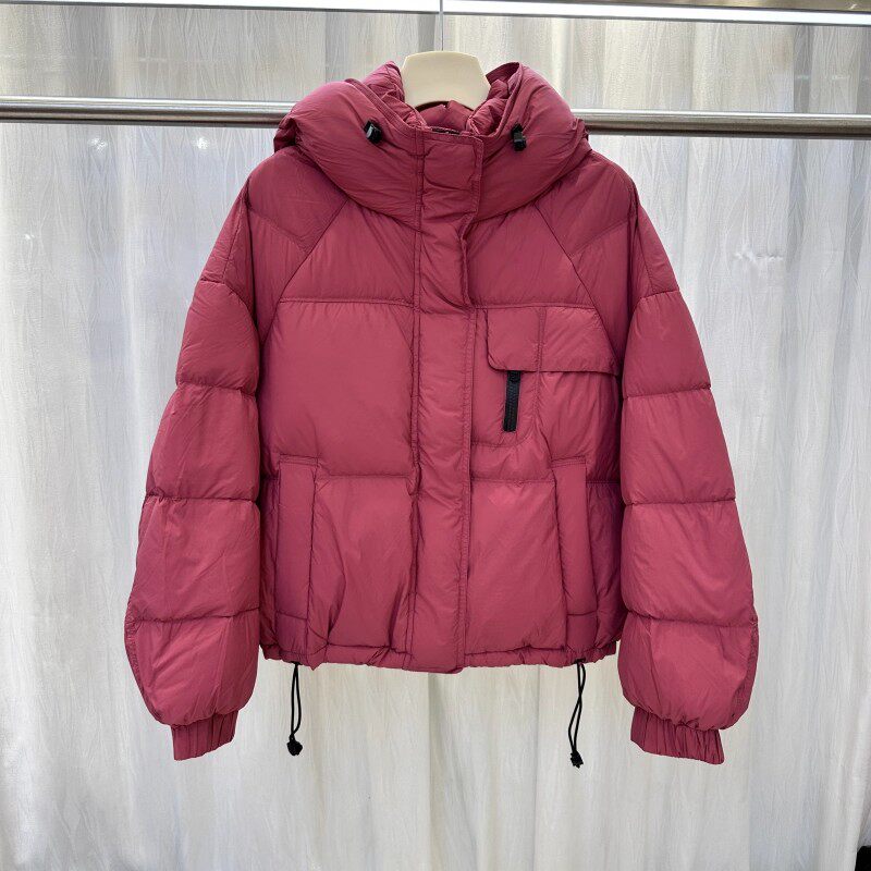 2025冬季新款时尚减龄连帽抽绳白鸭绒加厚保暖羽绒服短款外套8005,女装/女士精品,羽绒服,淘宝优惠券,粉丝福利购,淘宝优惠卷
