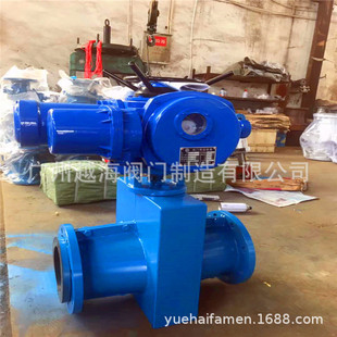 电动胶管阀 10L铝合金电动管夹阀 矿浆矿渣粉尘胶管阀 GJ941X