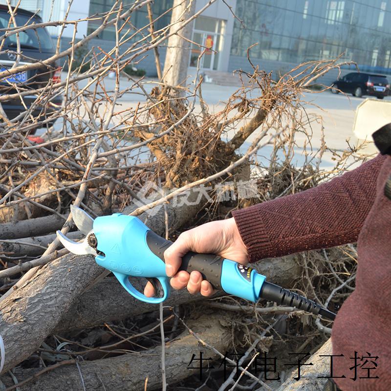 现货直销机械园林修剪机 电动大口径5公分修枝剪 果园苗木修