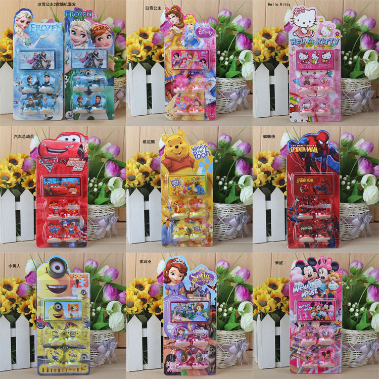 卡通印章玩具教师奖励幼儿园儿童鼓励奖品可爱小印章4印章带印泥