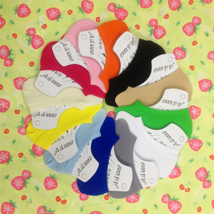 【10双装】春姿艺夏浅口短袜透气隐形亲子袜子硅胶防滑船袜女包邮