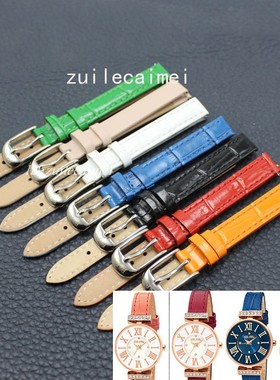 柜台价255 10mm FolliFollie芙丽芙丽表带原装真皮薄款女WF13B014