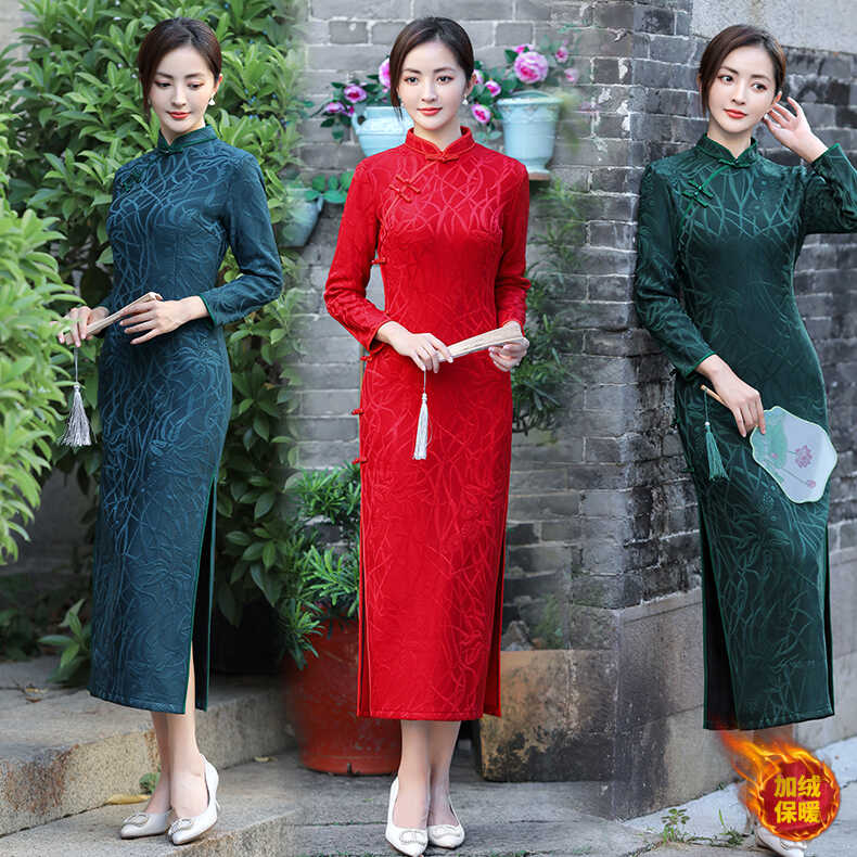 秋冬日常可穿妈妈装中国风长袖