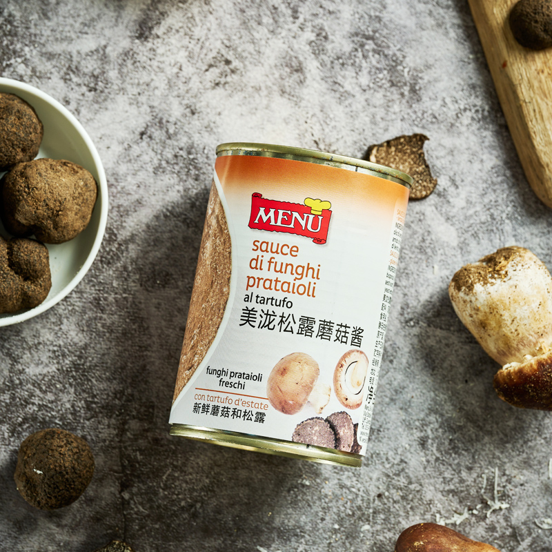 MENU意大利进口美泷黑松露蘑菇菌酱意面酱早餐面包吐司调味酱400g