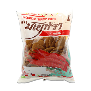 shrimp crackers泰国进口宋卡虾片马努拉虾片油炸小吃半成品500g