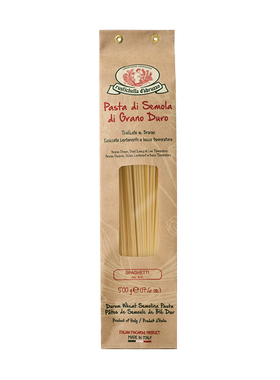 Rustichella spaghetti意大利面进口露丝缇克拉手工儿童直身意粉