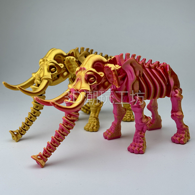 3D打印大象模型骷髅骨架
