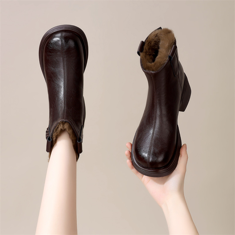韩系时尚百搭马丁靴女切尔西靴