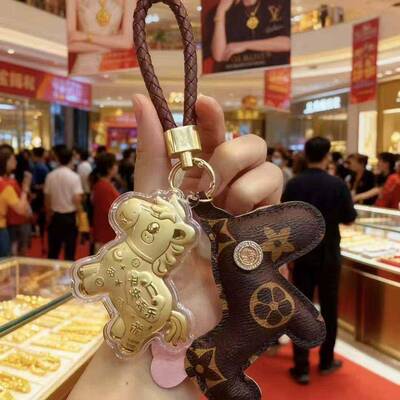 水贝同款马上有钱小马发财钥匙扣暴富包包挂件招财马年礼物