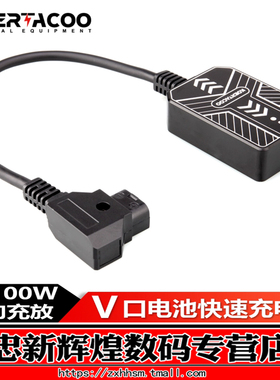 WOYONG  适用索尼V口/安东电池双向充放电适配器/充电器PD100W供电线 D-Tap转Type-C快充线