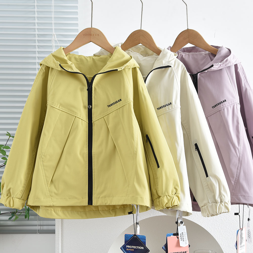 好质量女孩春秋款冲锋衣外套