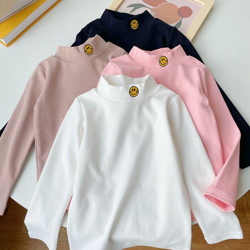 秋冬打底衫女童装洋气中领