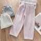 春秋款 卫裤 儿童女童纯色香蕉裤 运动裤 宝宝中大童弯刀裤 洋气童装