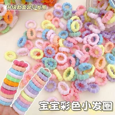 儿童皮筋百搭头绳新款毛巾圈公主风小女孩不伤发发圈扎辫子双马尾