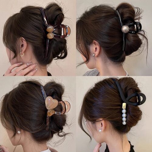 抓夹大号春季女2025新款发夹后脑勺发抓夹子饰品磨砂鲨鱼夹高级感