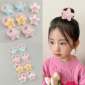 新款 毛绒儿童皮筋头绳发圈高弹力毛巾圈宝宝扎头发小女孩不伤发饰