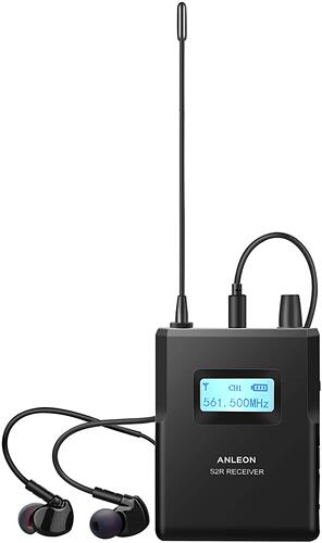 ANLEON 接收机 S2-R 立体声歌手耳返无线监听系统561-568Mhz