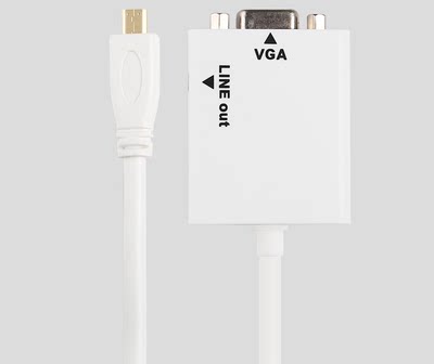 清仓 micro HDMI转VGA线高清转换器头to连接接头带音频电视投影