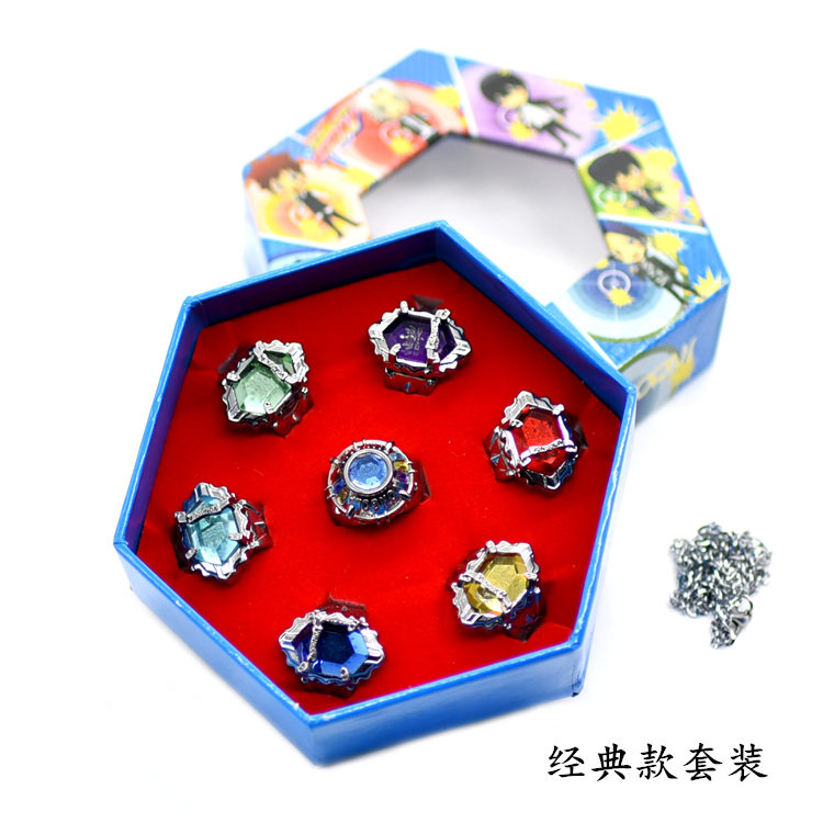 家庭教师戒指彭格列大空初代云雀六道骸地狱指环弗兰666指环套装