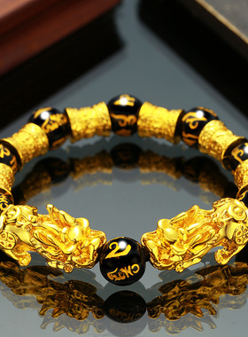 财源滚滚貔貅转运单圈手链时尚百搭手串