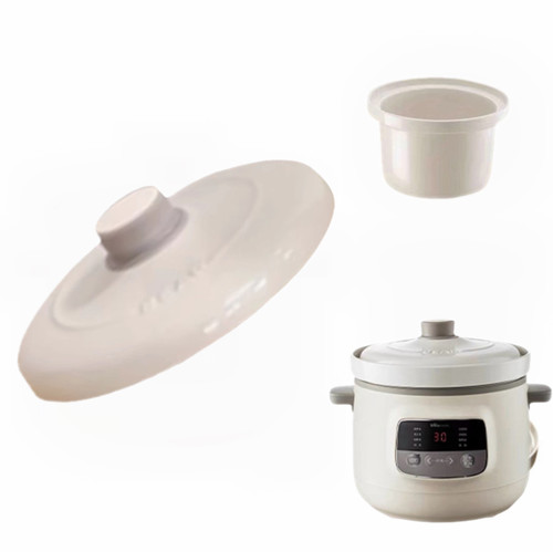 适配小熊电器电炖锅配件陶瓷白瓷3L内胆锅盖上盖D30H5\A1/C1/F2