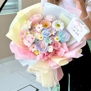 全国小时达多巴胺花束混搭送女友闺蜜老婆生日礼物送女友鲜花花束