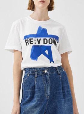 FST048 女士圆领短袖T恤 客供全棉面料 设计师作品 环保时尚印花