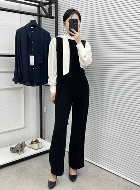 FTZ011 女士无袖束带连体裤 客供质感垂感面料 笈简设计 通勤OL