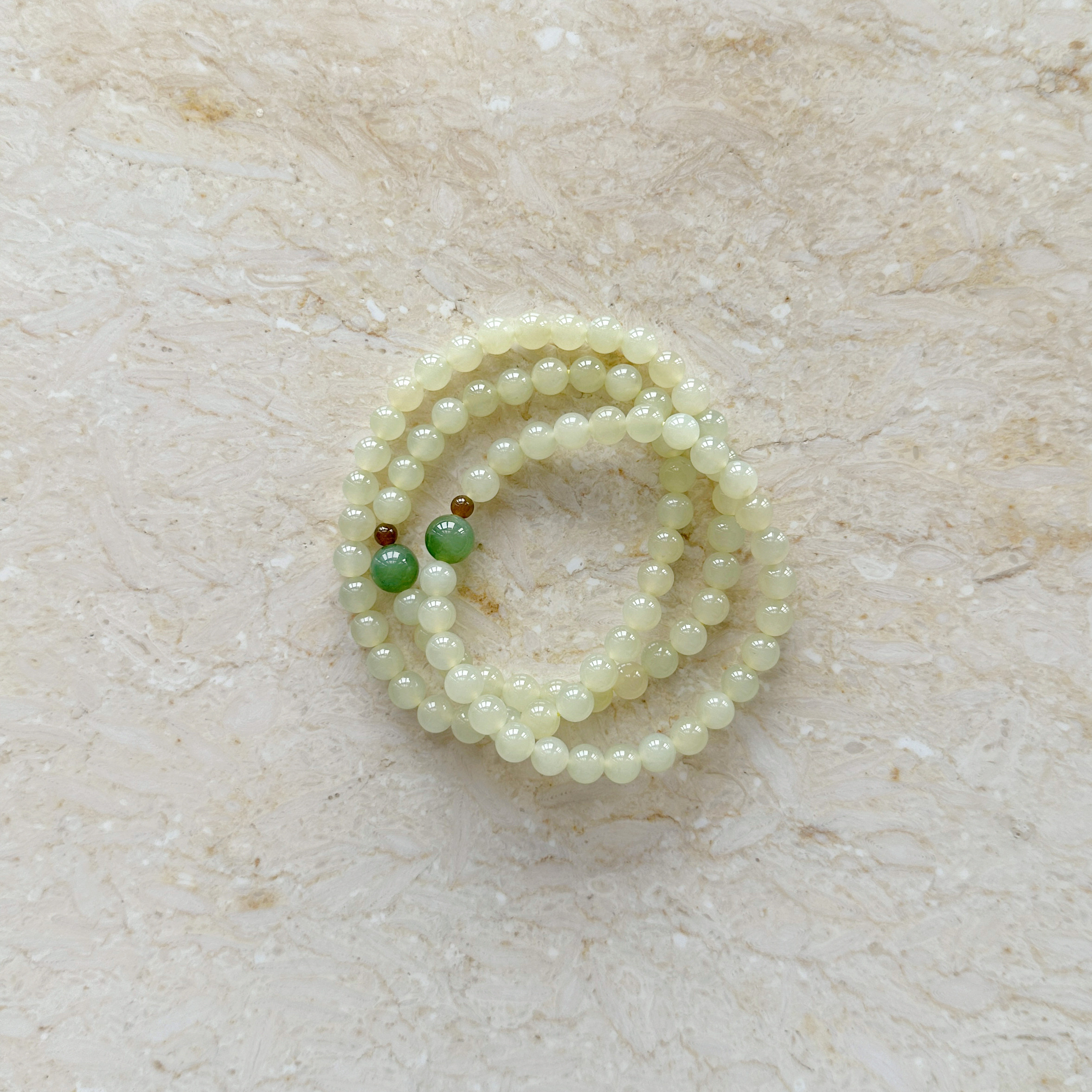 偶遇良人|原创设计天然和田玉黄玉碧玉糖玉多宝小清新多圈手链