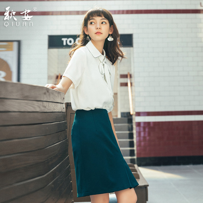 夏天工作服套装女大学生面试正装职业装套裙气质女神范时尚OL