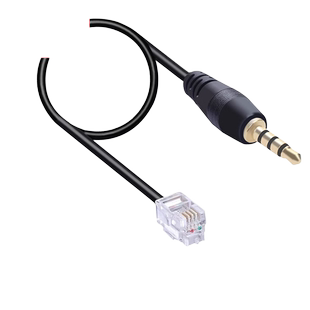 RJ9转3.5MM音频线电话公座转接线3.5MM公蓝牙耳机RJ9水晶头4P4C手机音频线适用于思科电话机AVAYA话机线序