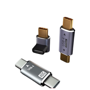 TypeC转C头USB雷电4直角steamdeck游戏机转接头40GB全功能支持8K C公转C母立体100w数据线电源线Gen2公对公