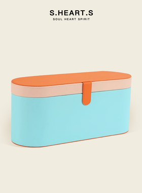 适配徕芬吹风机戴森卷发棒收纳盒便携旅行hd08皮盒15礼盒拼色大号