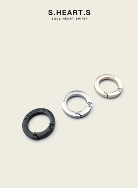 SHEARTS高端五金小圆扣手机挂绳单开口弹簧圈钥匙扣挂饰包包配件