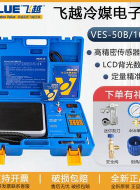 飞越VES-50B/100B自动编程定量加氟电子秤制冷剂雪种冷媒高精度称