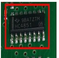 HC4851A 宝马N42电子气门故障 步进电机驱动易损IC芯片全新进口