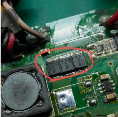 SL54B原装5A40V低压降肖特二极管DO-214AA丝印SL54BH