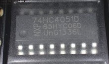 74HC4051D 汽车电脑板IC芯片模块模拟多路复用器 信号分离器芯片