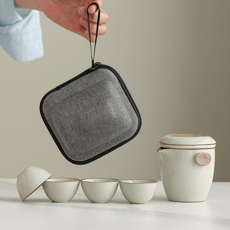 汝窑快客杯便携式旅行茶具