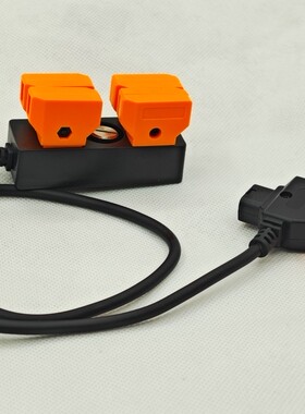 D-tap一分四电源线 B型安东V口 1分4电池摄像机供电转换线一分五