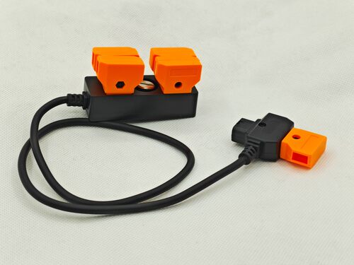 D-tap一分四电源线 B型安东V口 1分4电池摄像机供电转换线一分五