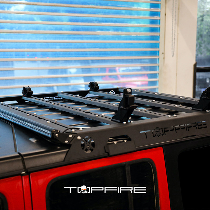 topfire 顶火 jeep牧马人jl4门 扩展顶框车顶行李架改装行李框筐