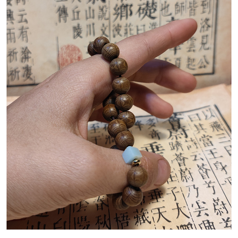 六道木寿山石手链女简约漂亮手链